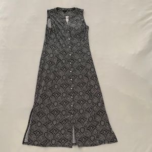 Slinky black and white dress, Petite Large